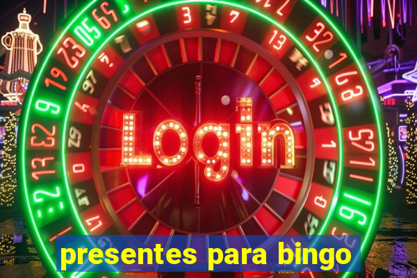 presentes para bingo